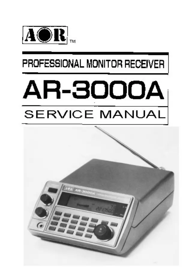 Service Manual AOR AR-3000A