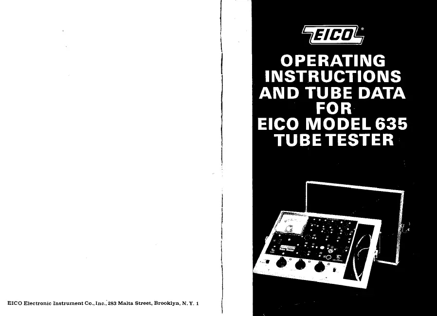 User Manual Eico 635
