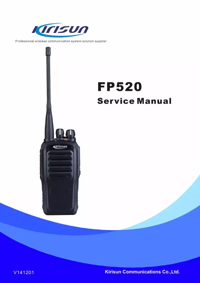 Service Manual Kirisun FP520