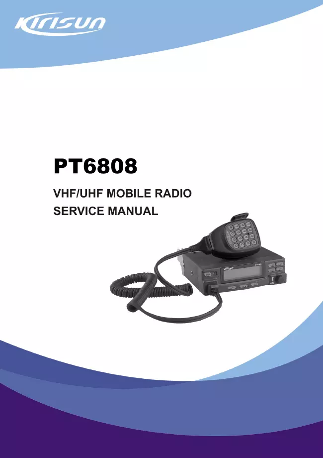 Service Manual Kirisun PT6808