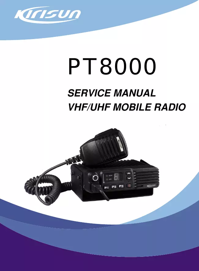 Service Manual Kirisun PT8000