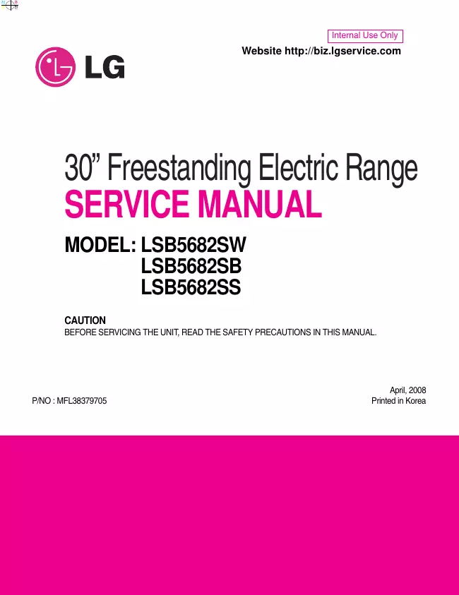 Service Manual LG LSB5682SB