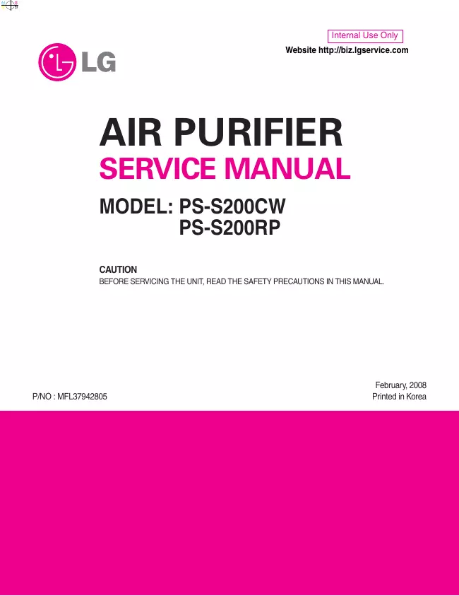 Service Manual LG PS-S200RP