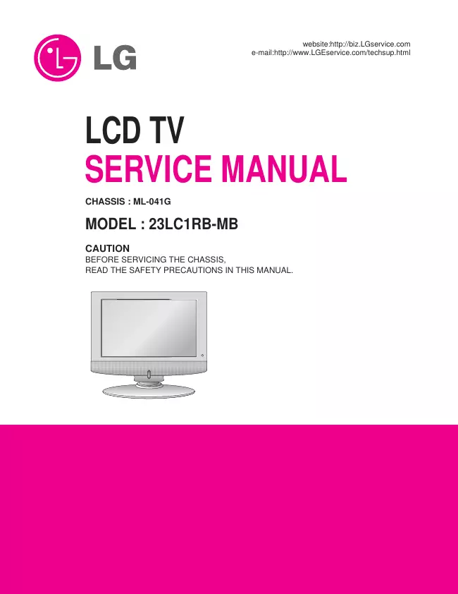 Service Manual LG ML-041G