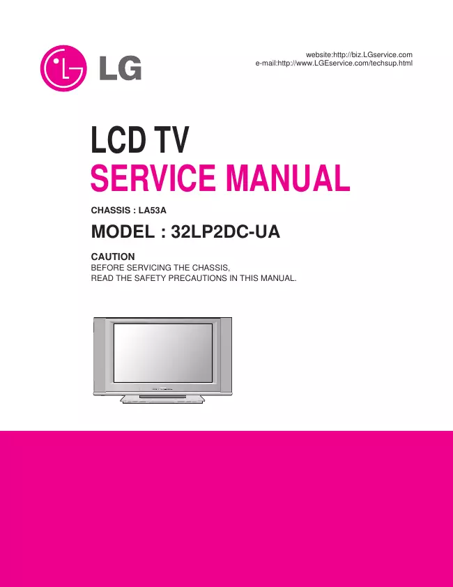 Service Manual LG LA53A