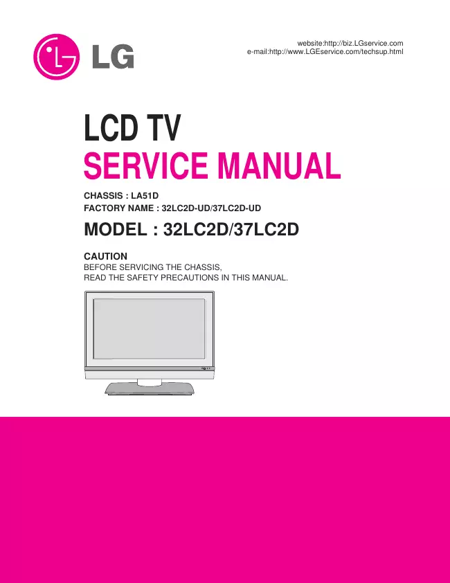 Service Manual LG 32LC2D