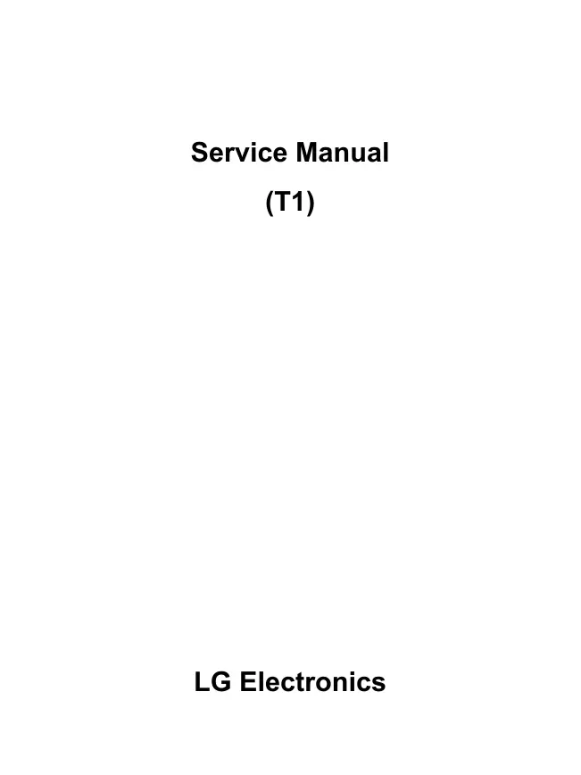 Service Manual LG T1