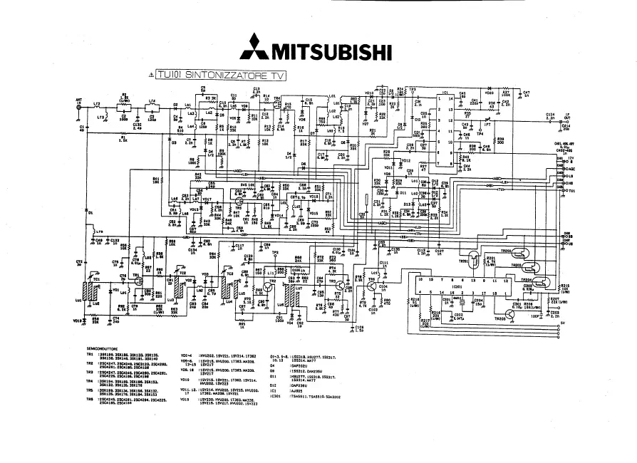 Cirquit Diagram Mitsubishi CT-29B3EE
