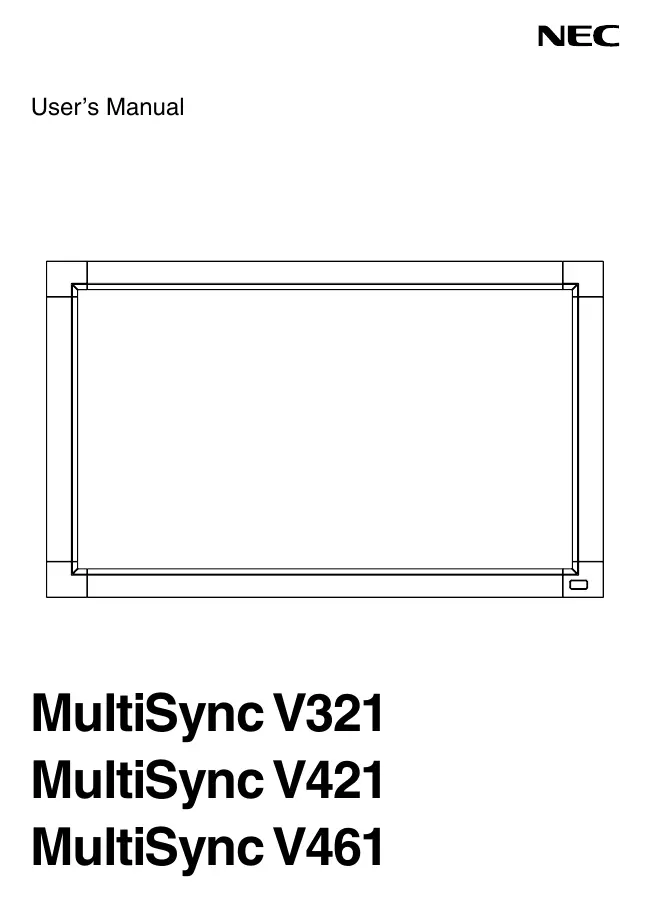 User Manual NEC MultiSync V421