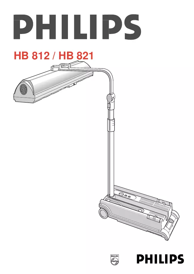 User Manual Philips HB 821