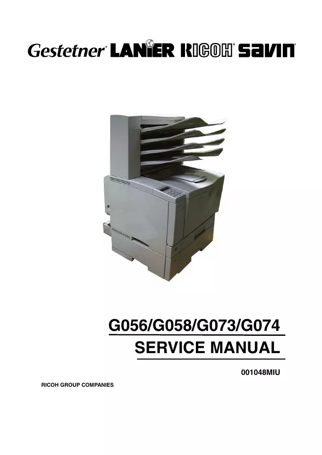 Service Manual Ricoh AP2610