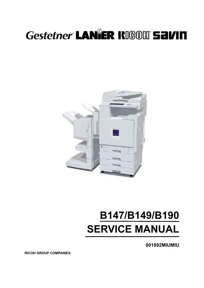 Service Manual Ricoh Aficio 2238C