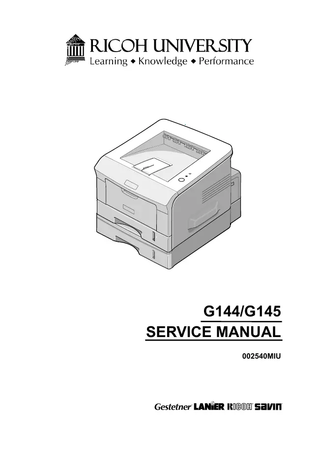 Service Manual Ricoh BP20N