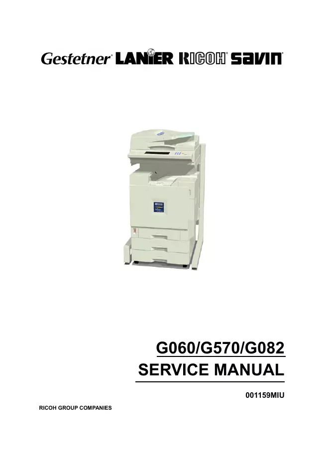 Service Manual Ricoh AP3800C