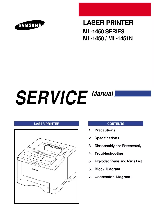 Service Manual Samsung ML-1451N
