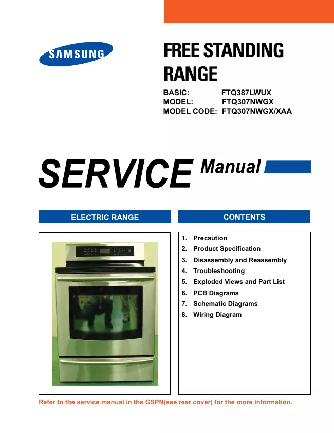 Service Manual Samsung FTQ307NWGX