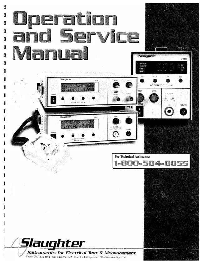 Service and User Manual Slaughter 103-MP