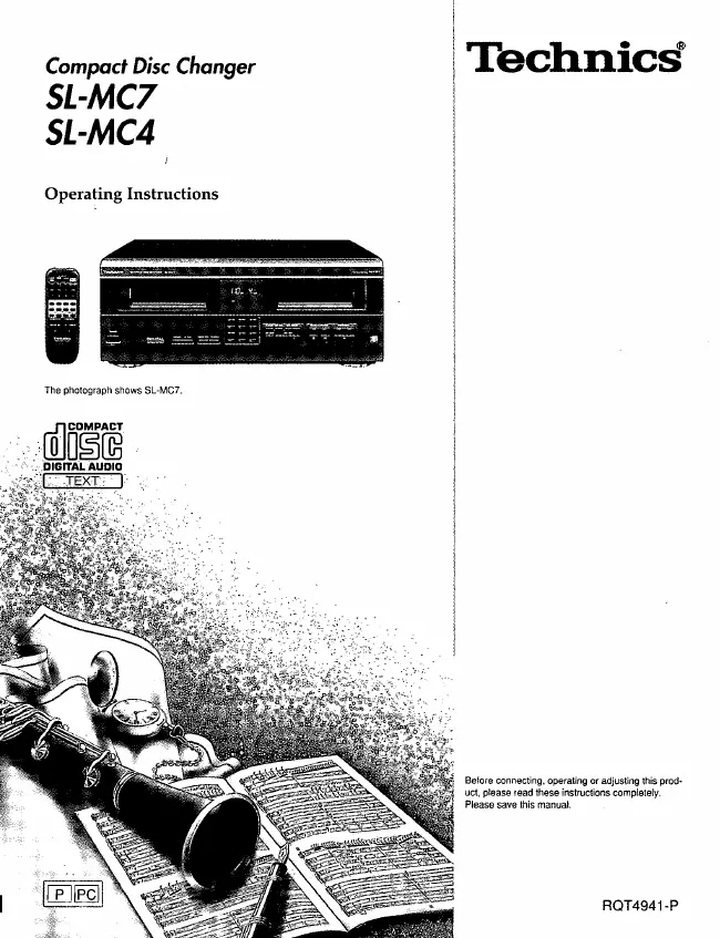 User Manual Technics SL-MC7
