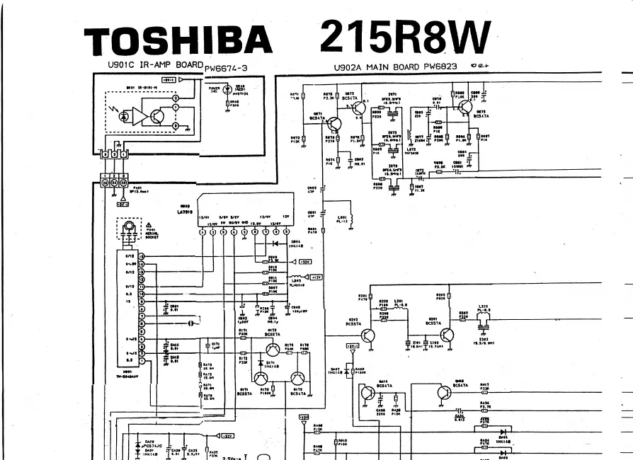 Cirquit Diagram Toshiba 215R8W