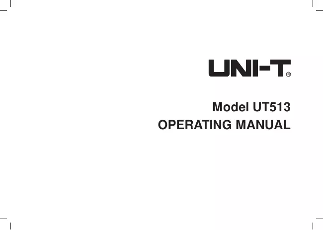 User Manual UniT UT513